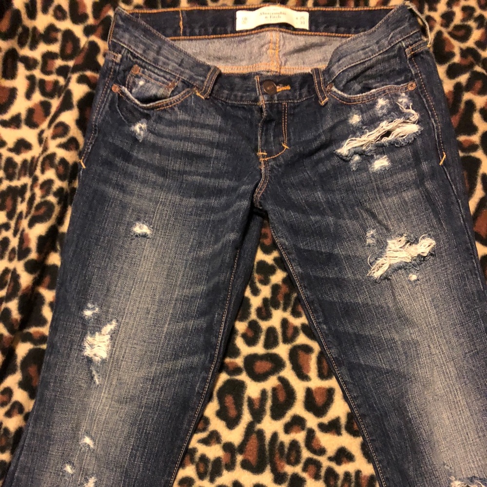 Destroyed A&F Jeans